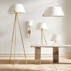 Ornado Polished Brass Floor Lamp -Home Series Shop OrnadoBrsLightingCollectionPCF21 1x1