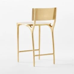 Oro Gold Metal Outdoor Counter Stool -Home Series Shop OroGoldCounterStool3QBSSS23