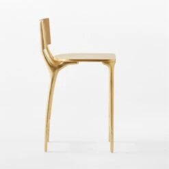 Oro Gold Metal Outdoor Counter Stool -Home Series Shop OroGoldCounterStoolSDSSS23