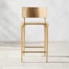 Oro Gold Metal Outdoor Counter Stool -Home Series Shop OroGoldCounterStoolSHS23