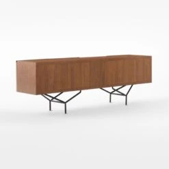 Paraggi Walnut Wood Credenza -Home Series Shop ParaggiWalnutOffcCrdnz3QBSSF22
