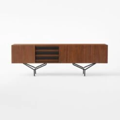 Paraggi Walnut Wood Credenza -Home Series Shop ParaggiWalnutOffcCrdnzSOSSF22