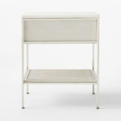 Connoisseur 2-Drawer White Oak Wood Nightstand With Marble Top Model 8714 -Home Series Shop PaulMccobb8714WWCnNtstdSDSSS22