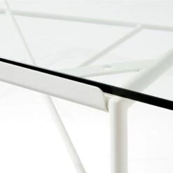 Pavilion Large Ivory Metal Outdoor Patio Dining Table With Glass Top Model 6142 -Home Series Shop Pavilion6141IvDnTbWGlsTpAVSSS22