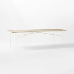 Pavilion Large Ivory Metal Outdoor Patio Dining Table With Travertine Top Model 6142 -Home Series Shop Pavilion6142IvDnTbWTrvTp3QSSS22