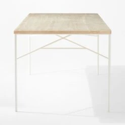 Pavilion Large Ivory Metal Outdoor Patio Dining Table With Travertine Top Model 6142 -Home Series Shop Pavilion6142IvDnTbWTrvTpSDSSS22