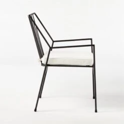 Pavilion Dining Armchair With Ivory Sunbrella ® Cushion Model 6470 Set Of 2 -Home Series Shop Pavilion6470IvyDiningChrSDSSS21 1