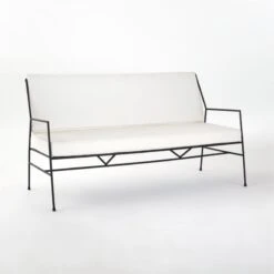 Pavilion Outdoor Sofa With Ivory Sunbrella ® Cushions Model 6490 -Home Series Shop Pavilion6490IvorySofa3QSSS21