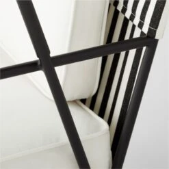 Pavilion Black Outdoor Cabana Chair With Sunbrella Cushion And Shade Model 6571 -Home Series Shop PavilionMd6530BkCbChrNSdAVSSS22