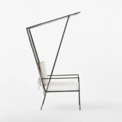 Pavilion Black Outdoor Cabana Chair With Sunbrella Cushion And Shade Model 6571 -Home Series Shop PavilionMd6530BkCbChrNSdSDSSS22