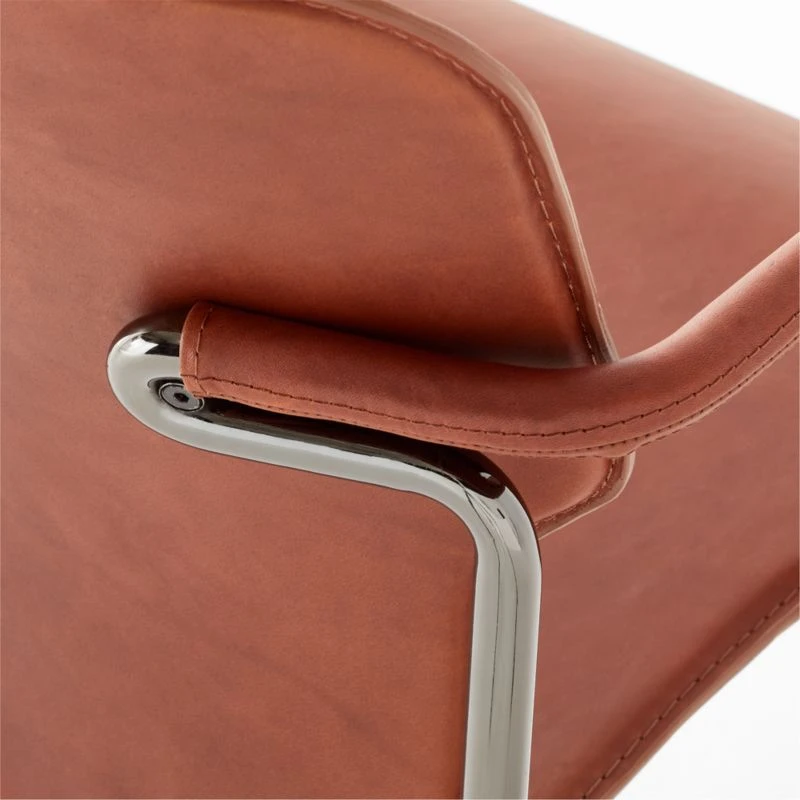 Pesaro Russett Leather Dining Armchair 8 Pesaro Russett Leather Dining Armchair - Image 6