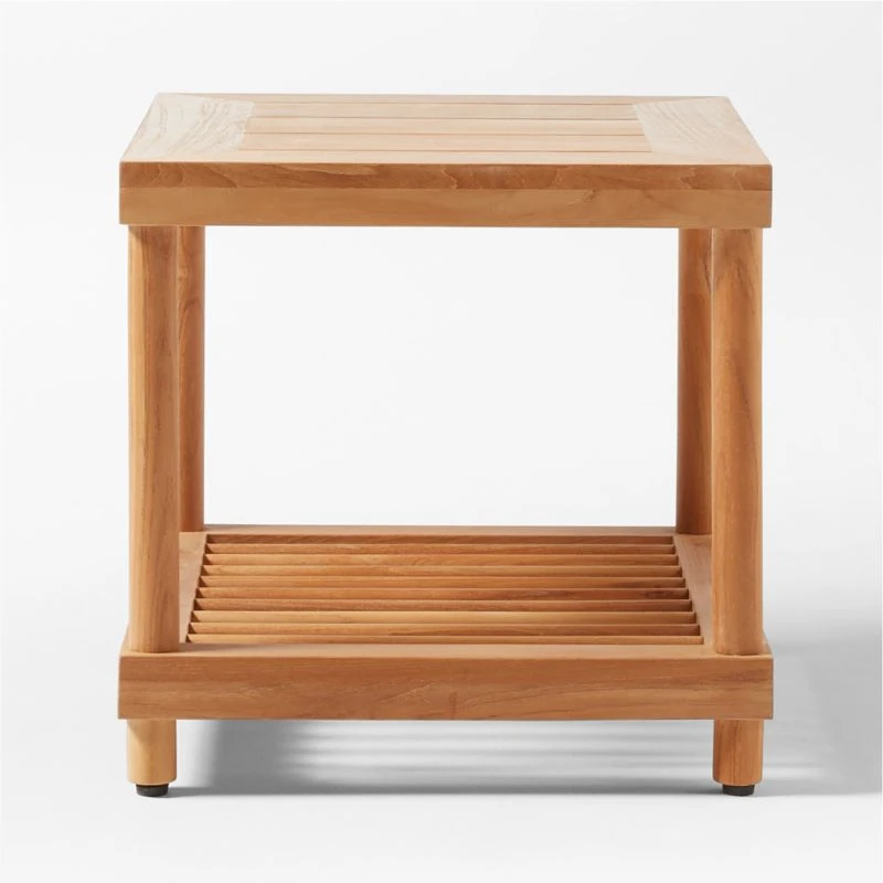 Pinet Teak Outdoor Side Table 7 Pinet Teak Outdoor Side Table - Image 5