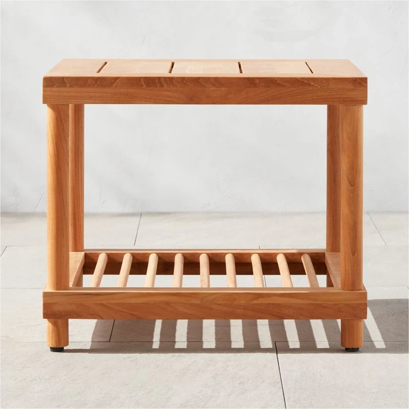 Pinet Teak Outdoor Side Table 3 Pinet Teak Outdoor Side Table