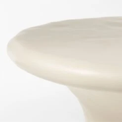 Pompeo Round Ivory Cast Resin Nesting Coffee Table Set Of 2 -Home Series Shop PompeoResinTableSmAVSSS23