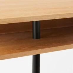Portofino Cerused White Oak Wood Desk -Home Series Shop PortofinoCerusedOakDeskAVSSF22