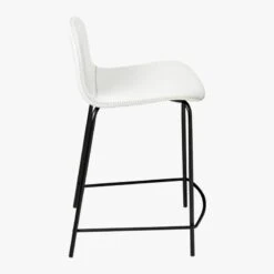 Primitivo White Counter Stool Set Of 2 -Home Series Shop PrimitivoCntrStl24inWhtSDS18