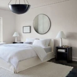 Polar White Cement Table Lamp -Home Series Shop PulloverPleatSateenQueenBedMr21 1