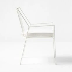 Pavilion Ivory Outdoor Dining Armchair With Ivory Sunbrella Cushion Model 6470 -Home Series Shop PvlnIvDngChrWIvyChM6470SDSSS22