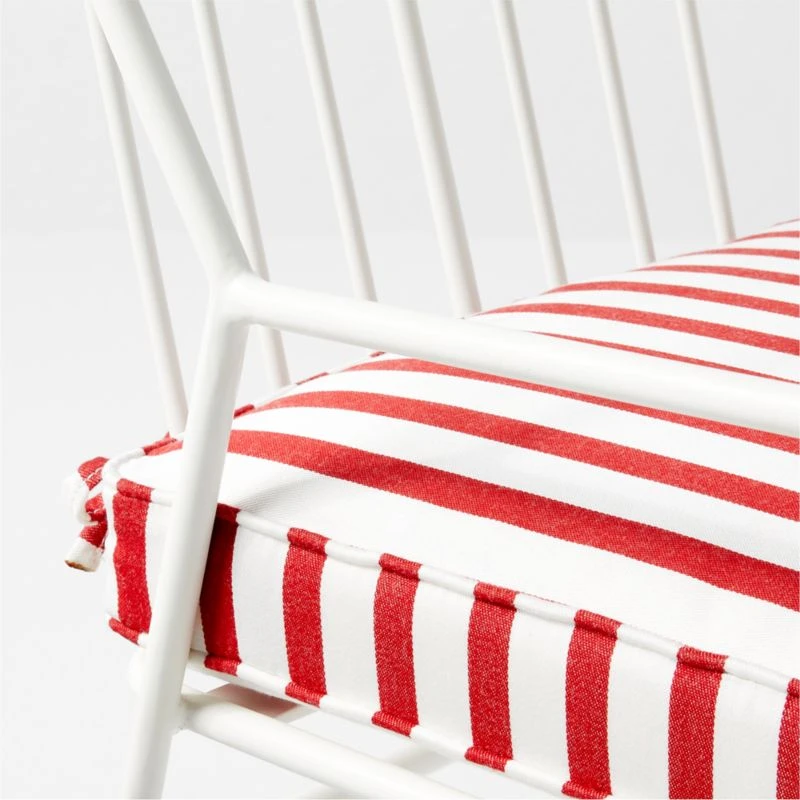 Pavilion Ivory Outdoor Dining Armchair With Striped Sunbrella ® Cushion Model 6470 Set Of 2 10 Pavilion Ivory Outdoor Dining Armchair With Striped Sunbrella ® Cushion Model 6470 Set Of 2 - Image 8