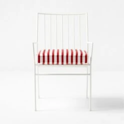 Pavilion Ivory Outdoor Dining Armchair With Striped Sunbrella ® Cushion Model 6470 Set Of 4 13 Pavilion Ivory Outdoor Dining Armchair With Striped Sunbrella ® Cushion Model 6470 Set Of 4 -Home Series Shop PvlnIvDngChrWStdChM6470SOSSS22 1