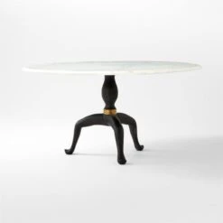 Reign Large Round Marble Dining Table -Home Series Shop ReignMrblNMtlLrgDngTable3QSSF21