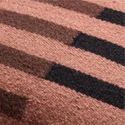 Rhava Woven Brown Throw Pillow With Feather-Down Insert 20" -Home Series Shop RhavaWovenPillow20X20inAVSSF22