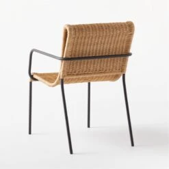 Rizo Faux Rattan Outdoor Dining Armchair Chair -Home Series Shop RizoDiningChair3QBSSS21