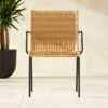 Rizo Faux Rattan Outdoor Dining Armchair Chair -Home Series Shop RizoDiningChairSHS21 1x1