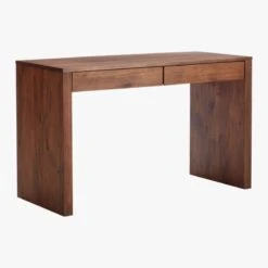 Runway 2-Drawer Acacia Wood Desk -Home Series Shop RunwayAcaciaDesk3QFS18