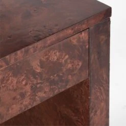 Runway 2-Drawer Burl Wood Desk -Home Series Shop RunwayBurlwoodDeskAVSSF21