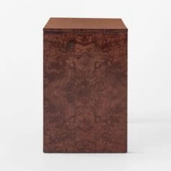 Runway 2-Drawer Burl Wood Desk -Home Series Shop RunwayBurlwoodDeskSDSSF21