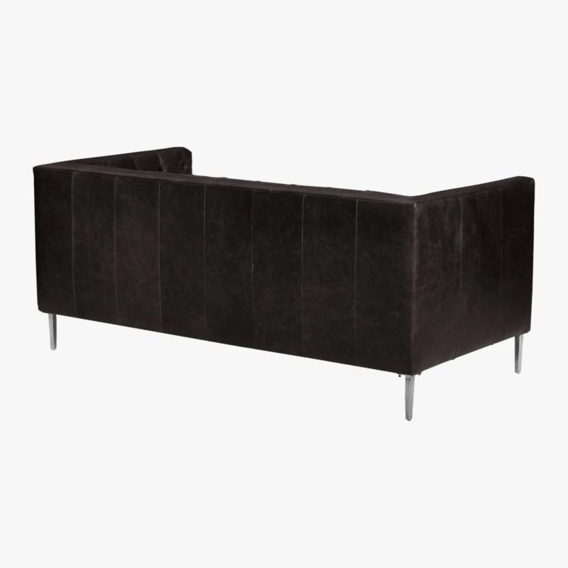 Savile Leather Tufted Apartment Sofa 8 Savile Leather Tufted Apartment Sofa - Image 6