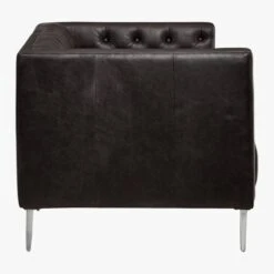 Savile Leather Tufted Apartment Sofa 12 Savile Leather Tufted Apartment Sofa -Home Series Shop SavileAptSofaLthrBlkSDF17