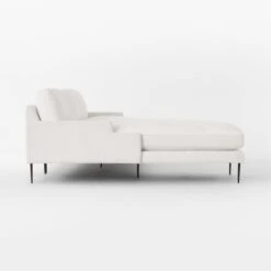 Scalino 2-Piece L-Shaped White Performance Velvet Sectional Sofa With Left Arm Chaise -Home Series Shop ScalinoWt2PcLAChsRALvstSDSSS22