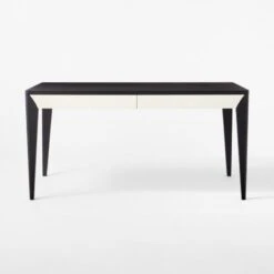 Scuro 2-Drawer Black Oak Wood Desk -Home Series Shop ScuroDeskSOSSS22