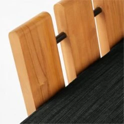 Seahaven Teak Outdoor Lounge Chair With Coal Perennials® Cushions -Home Series Shop SeahavenCoalLoungeChairAVSSS22