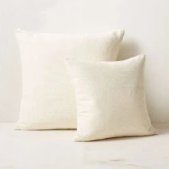 Seca Ivory Silk Throw Pillow With Down-Alternative Insert 20'' -Home Series Shop SecaPillowGroupFHS23