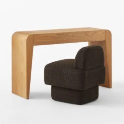 Selena Wood Vanity Table -Home Series Shop SelenaOakVanityAV2SSS23