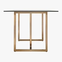 Silverado Brass 80" Rectangular Dining Table -Home Series Shop SilveradoBrsRctDiningTable80inSdS16