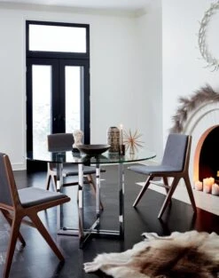 Silverado Chrome 47" Round Dining Table -Home Series Shop SilveradoChromeRoundDiningOC19