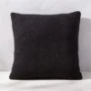 Silves Black Boucle Outdoor Throw Pillow 20'' -Home Series Shop SilvesBclBlkODPillow20x20SHS23