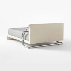 Sojourn Ogo Ivory Boucle Queen Bed -Home Series Shop SoujournOgoNatQBed3QBSSF21