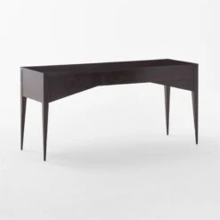 Spillo 2-Drawer Black Burl Wood Desk -Home Series Shop SpilloBurlWoodDesk3QBSSF22