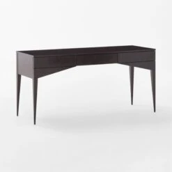 Spillo 2-Drawer Black Burl Wood Desk -Home Series Shop SpilloBurlWoodDesk3QSSF22