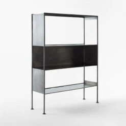 Spule Metal Bookcase 61'' -Home Series Shop SpuleShortMetalBookcase3QSSF22