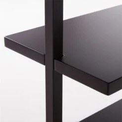 Stairway Wide Black Metal Wall Mount Bookshelf 96'' -Home Series Shop Stairway96inWdShelvesBlkAVSSF21