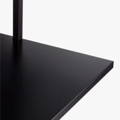 Stairway Black Wall Mount Desk With Shelf 72.5'' -Home Series Shop StairwayDeskBlackShortAVS18