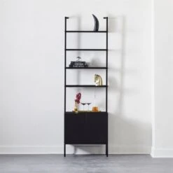 Stairway Black Cabinet - 96" Height -Home Series Shop StairwayTallBlkCabinetROS19 1x1