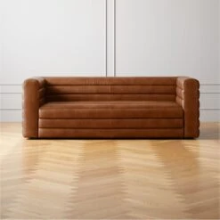 Strato 80" Leather Sofa