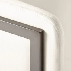 Stretta Ivory Velvet Office Chair -Home Series Shop StrettaIvoryMtlOffcChairAVSSS22